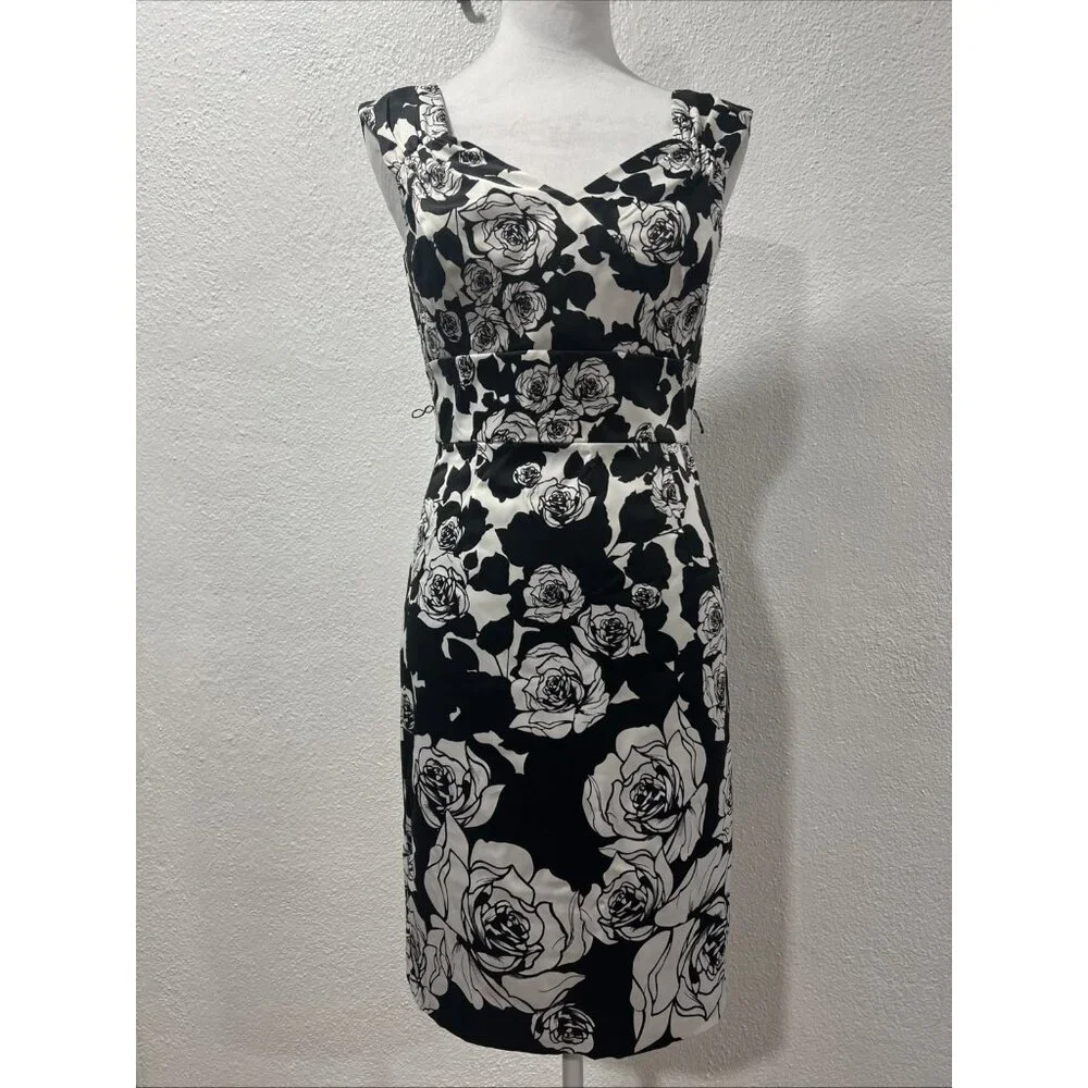 white house black market rose dress Strapless Satin White House Black Market Black